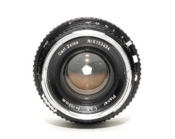 100/3.5 Planar  (Cレンズ) ハッセルブラッド Vシリーズ用  SYNCHRO COMPUR M.X.V.Shutter 付  前後キャップ付　先白　初期ロットの画像