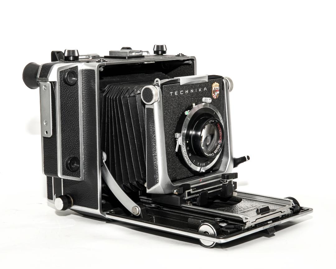 150/4.5 TECHNIKA-HELIAR (VOIGTLANDER) SYNCRO-COMPUR シャッター, リンホフテヒニカ4×5ボード 付の画像