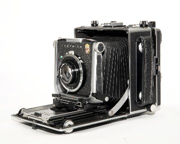 150/4.5 TECHNIKA-HELIAR (VOIGTLANDER) SYNCRO-COMPUR シャッター, リンホフテヒニカ4×5ボード 付の画像