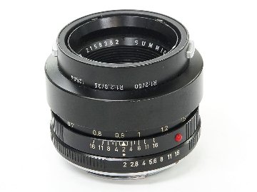 ライカフレックス 1型   50/2 Summmicron付 l  カメラケース付 純正フード付 B#1116927  L#2158382の画像