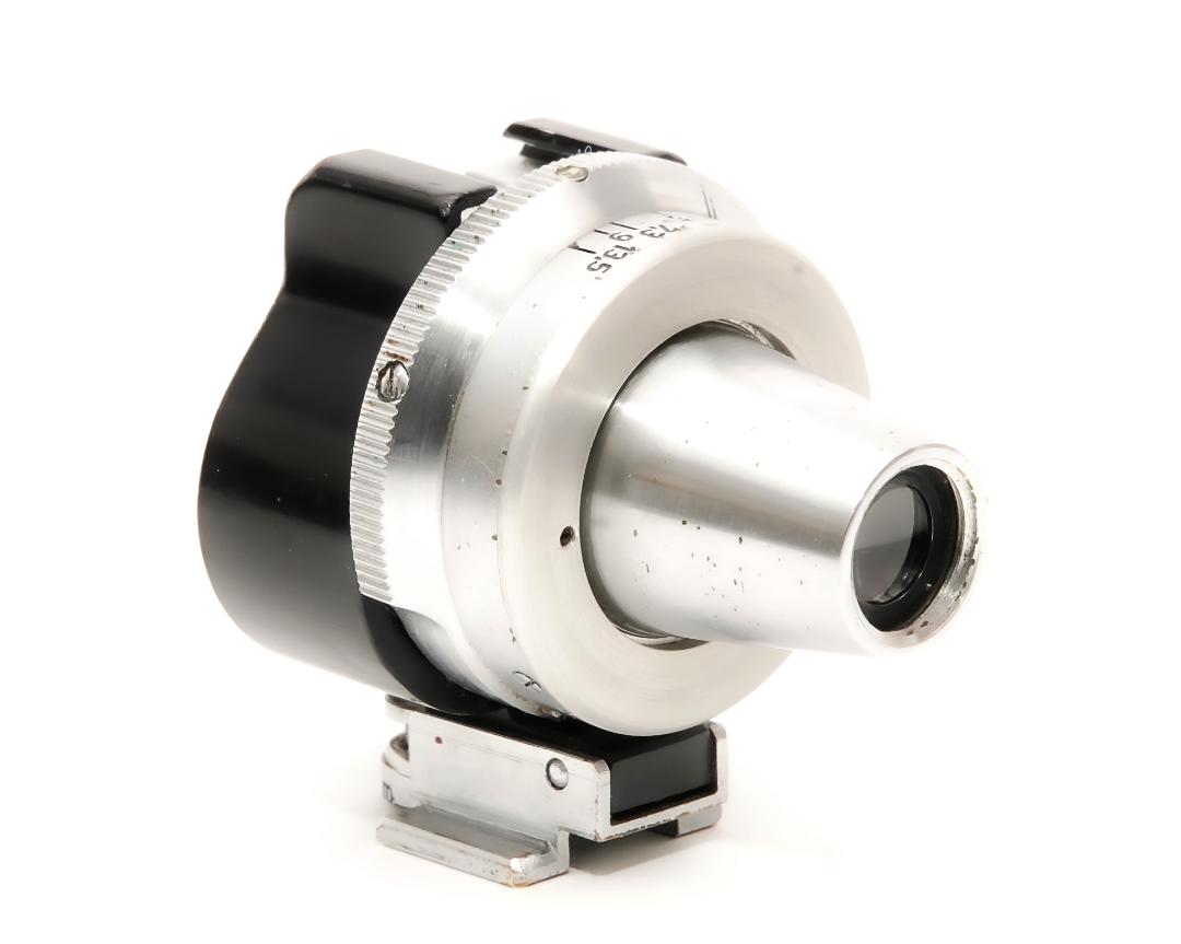 Leica タ－レットファインダー (正像) 35.50.73.90.135ﾐﾘ、 ELEITZ WETZLAR Germany 専用本革ケース付の画像