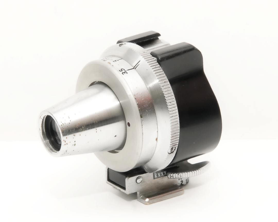 Leica タ－レットファインダー (正像) 35.50.73.90.135ﾐﾘ、 ELEITZ WETZLAR Germany 専用本革ケース付の画像