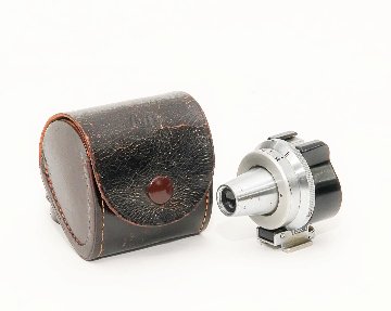 Leica タ－レットファインダー (正像) 35.50.73.90.135ﾐﾘ、 ELEITZ WETZLAR Germany 専用本革ケース付の画像
