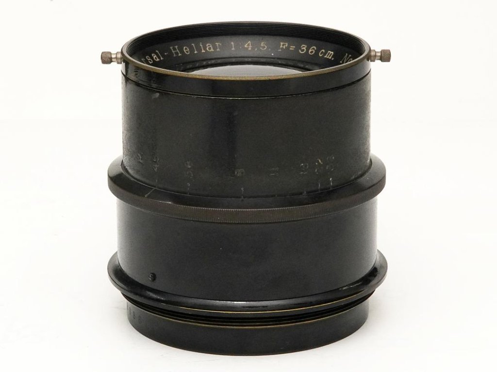360/4.5 Universal-Heliar Voigtlander  Germany Barrel Lens  座金付20mm浮かし   L#688828の画像