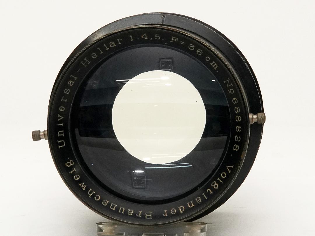 360/4.5 Universal-Heliar Voigtlander  Germany Barrel Lens  座金付20mm浮かし   L#688828の画像