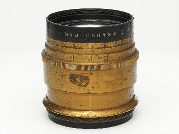 500/6.3 Tessar E KRAUSS PARIS Lens France 真円絞り 座金付き L#112748の画像