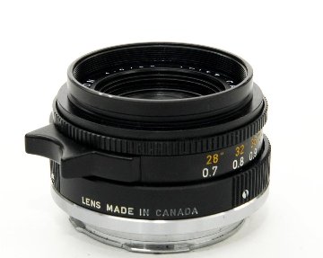 35/2 Summicron  L#2662766　メタルレンズフード 42Φ(カブセ) 前後レンズキャップ  距離計連動の画像