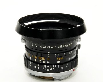 35/2 Summicron  L#2662766　メタルレンズフード 42Φ(カブセ) 前後レンズキャップ  距離計連動の画像
