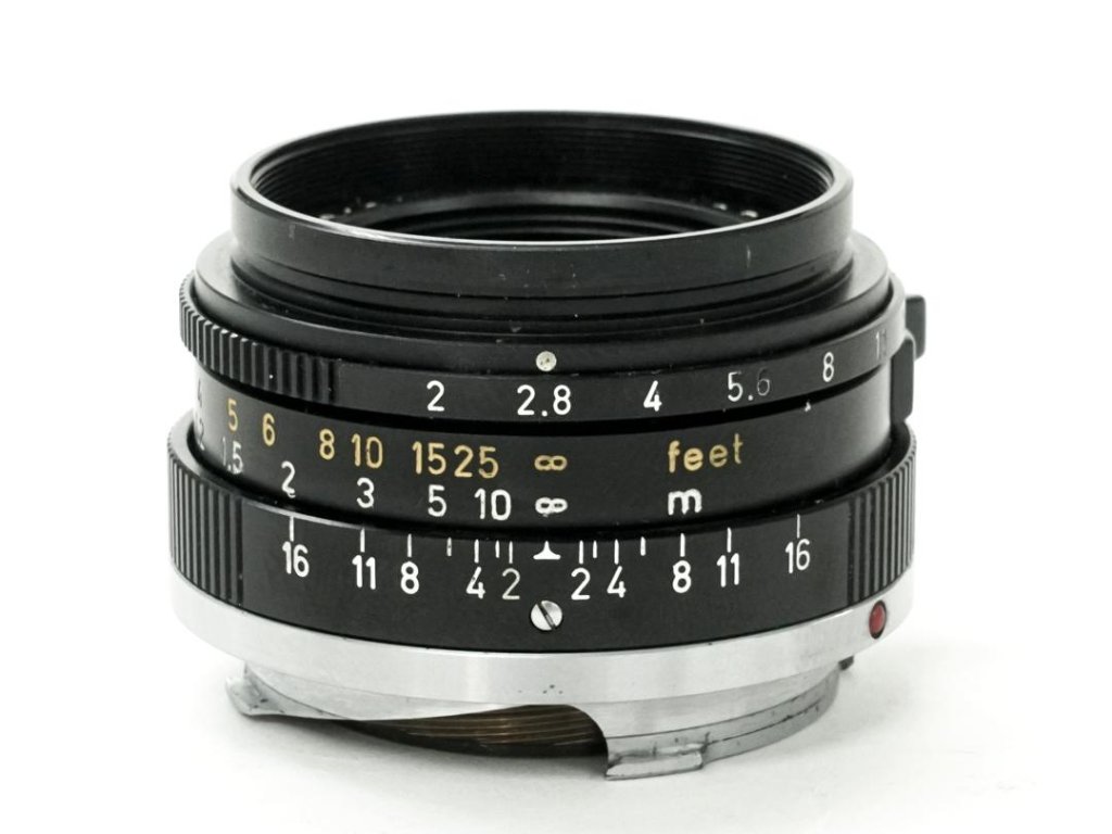 35/2 Summicron  L#2740404   ライカM用  元箱、メタルレンズフード 42Φ(カブセ) 前後レンズキャップ　L#2740404  距離計連動の画像