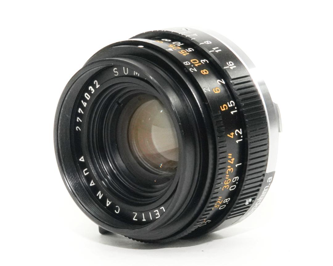 35/2 Summicron  L#2774032 元箱、メタルレンズフード 42Φ(カブセ) 前後レンズキャップ 純正UVaフィルタ付 距離計連動の画像