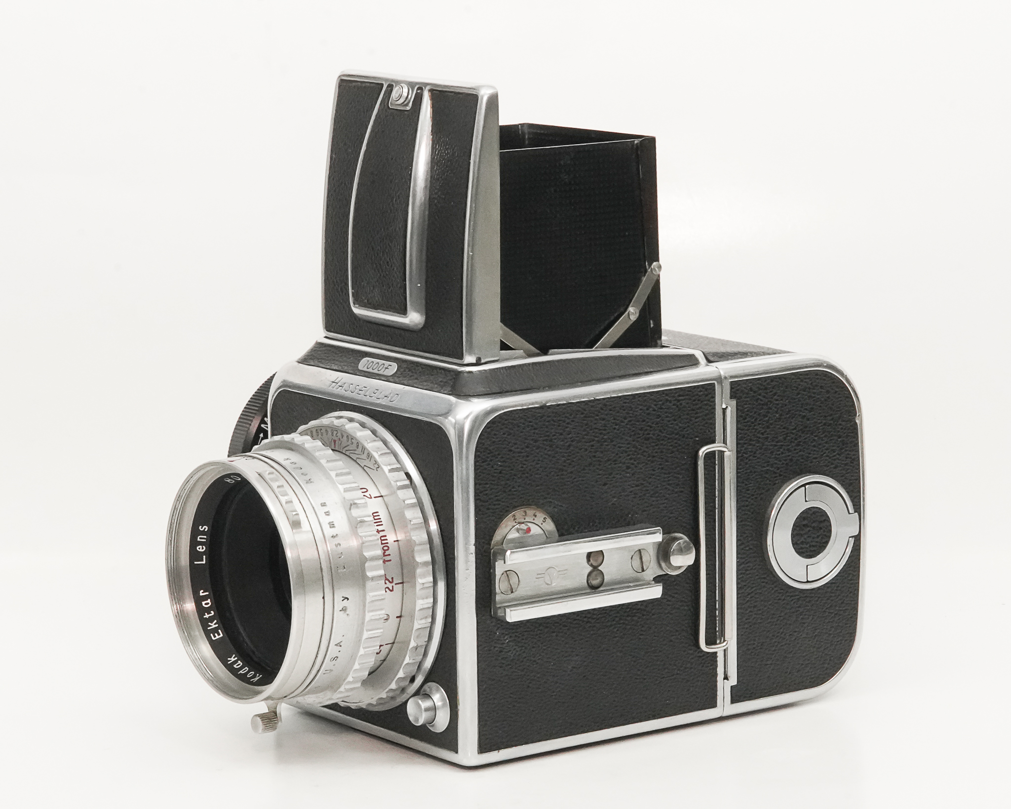 Hasselblad 1000F Ektar 付 フルセット (B～1/1000)  12枚撮りマガジン ウェストレベルファインダー付の画像