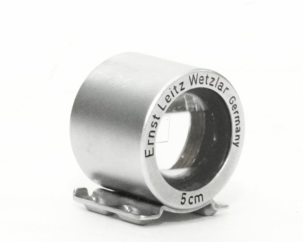 Leica 5cm 用 ファインダー、後期型、革ケース付き SBOOIの画像