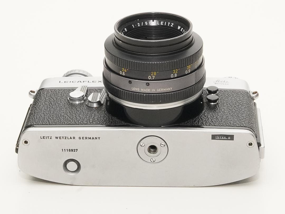 ライカフレックス 1型   50/2 Summmicron付 l  カメラケース付 純正フード付 B#1116927  L#2165985の画像