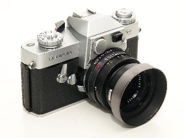 ライカフレックス 1型   50/2 Summmicron付 l  カメラケース付 純正フード付 B#1116927  L#2165985の画像