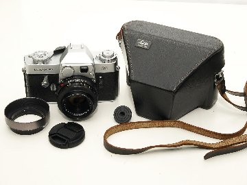 ライカフレックス 1型   50/2 Summmicron付 l  カメラケース付 純正フード付 B#1116927  L#2165985の画像