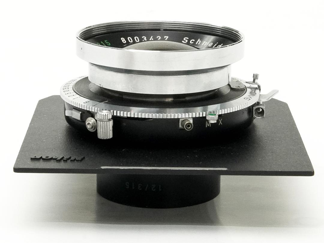 180/5.6  Symmar (Schneider-Kreuznach) シンクロコンパー1番シャッターM.X.V. Shutter 付　　35mm 判に換算では約 50mm ですの画像