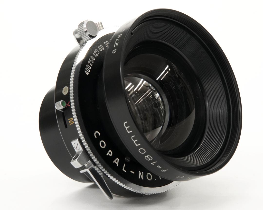 180/5.6 Sironar  Rodenstock Germany　対象型設計　355mm F16　35mm判に換算では約 50mm です､の画像