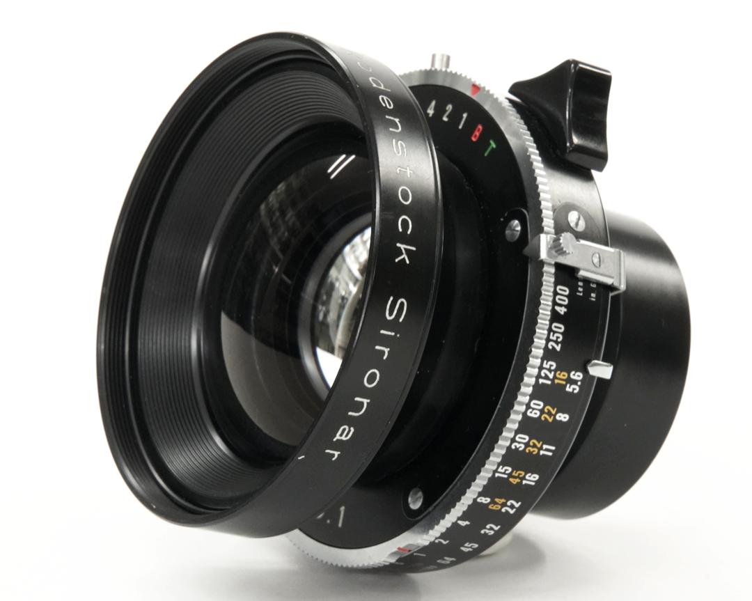 180/5.6 Sironar  Rodenstock Germany　対象型設計　355mm F16　35mm判に換算では約 50mm です､の画像