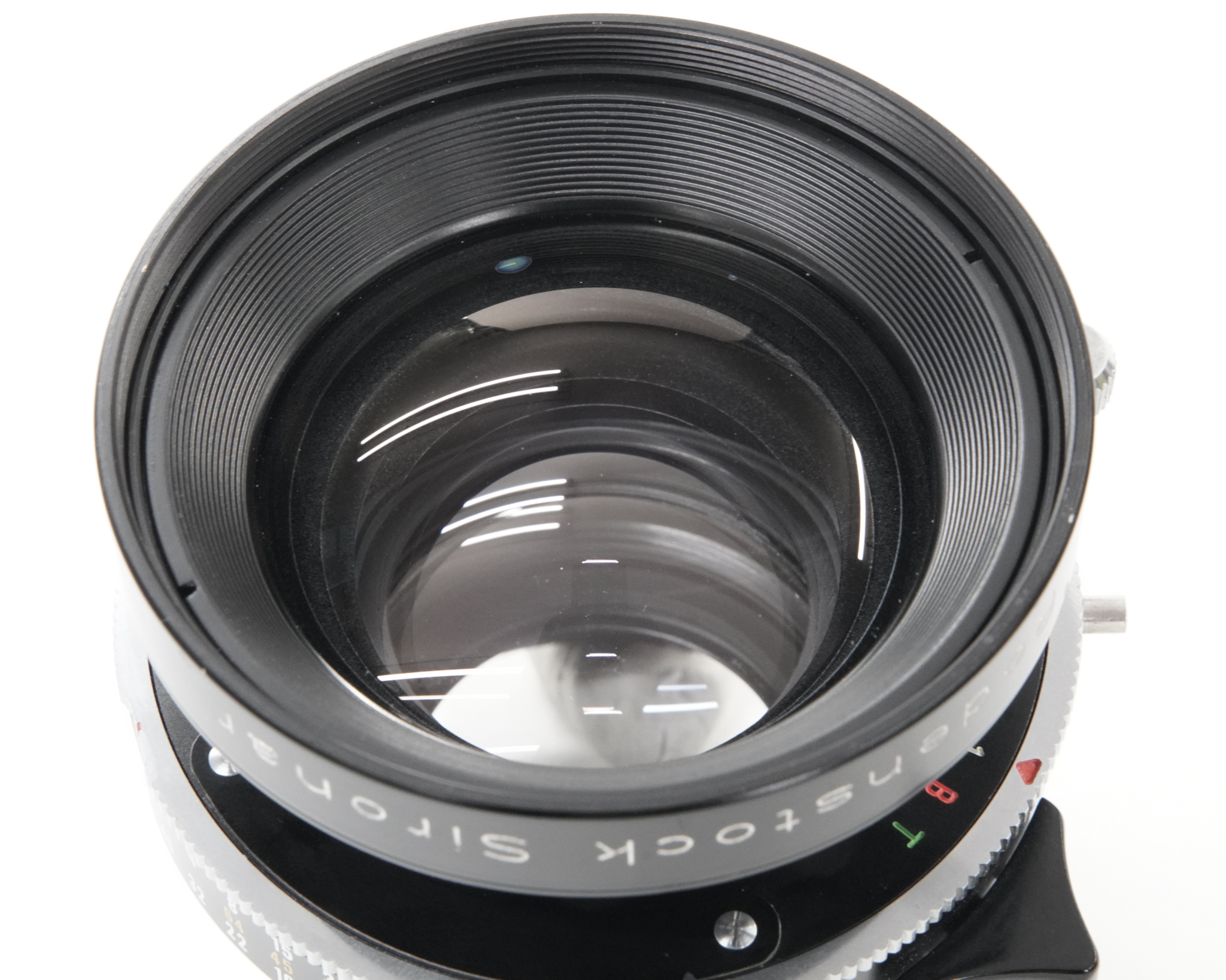 180/5.6 Sironar  Rodenstock Germany　対象型設計　355mm F16　35mm判に換算では約 50mm です､の画像