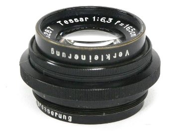 165/6.3 Tessar (Carl Zeiss Jena)  バ-レルレンズ コパル#1シャッターへ取付けリング付き の画像