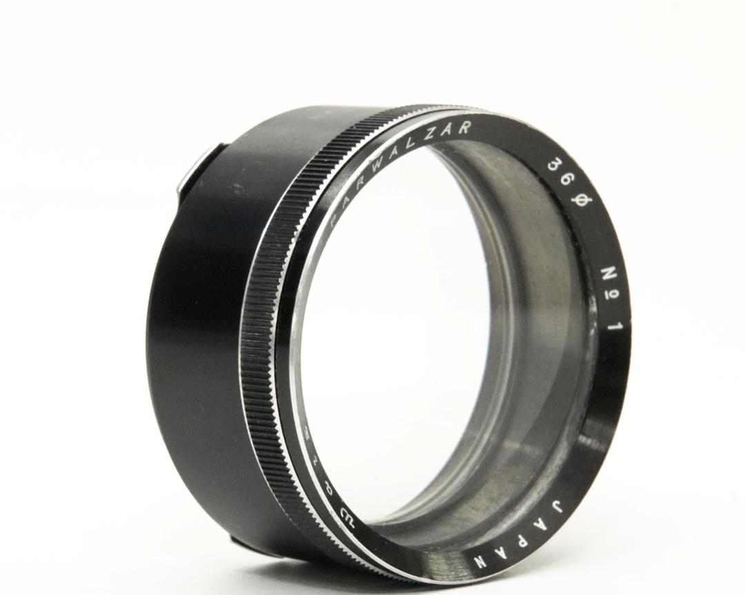 Rollei I 型用 walz PARWALZAR NO.1接写レンズ 36φ 革ケース付き の画像