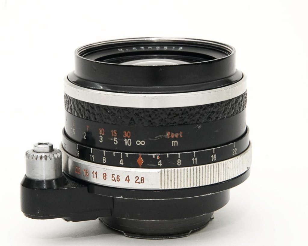 35/2.8 Flektogon　エキザクターマウント  (Carl Zeiss Jena) Germany 　自動絞りと実絞り切り替え有り  前後キャップ付85%の画像