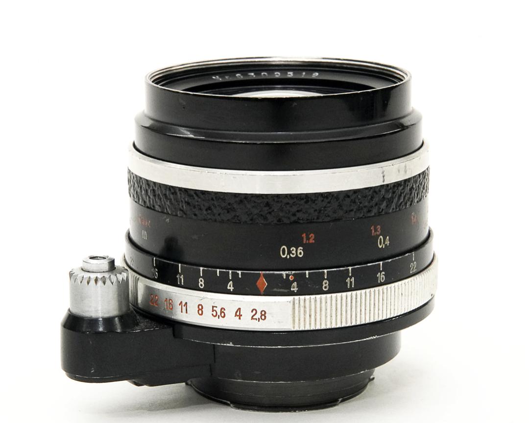 35/2.8 Flektogon　エキザクターマウント  (Carl Zeiss Jena) Germany 　自動絞りと実絞り切り替え有り  前後キャップ付85%の画像