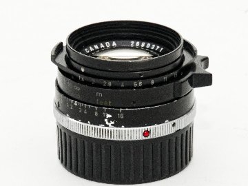 35/1.4 Summilux  L#2680371  2nd-Model 球面レンズ ライカM用 メタルレンズフード付(純正) 前後キャップ付 距離計連動の画像