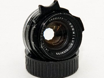 35/1.4 Summilux  L#2680371  2nd-Model 球面レンズ ライカM用 メタルレンズフード付(純正) 前後キャップ付 距離計連動の画像