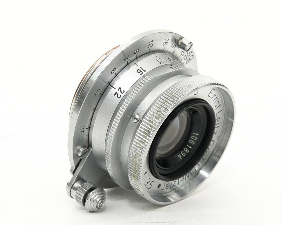 35/3.5 Summaron  L#1061894 (Made in Germany) ライカスクリュー(L39)用  前後レンズキャップ付 フード&フィルターは36mm φカブセの画像