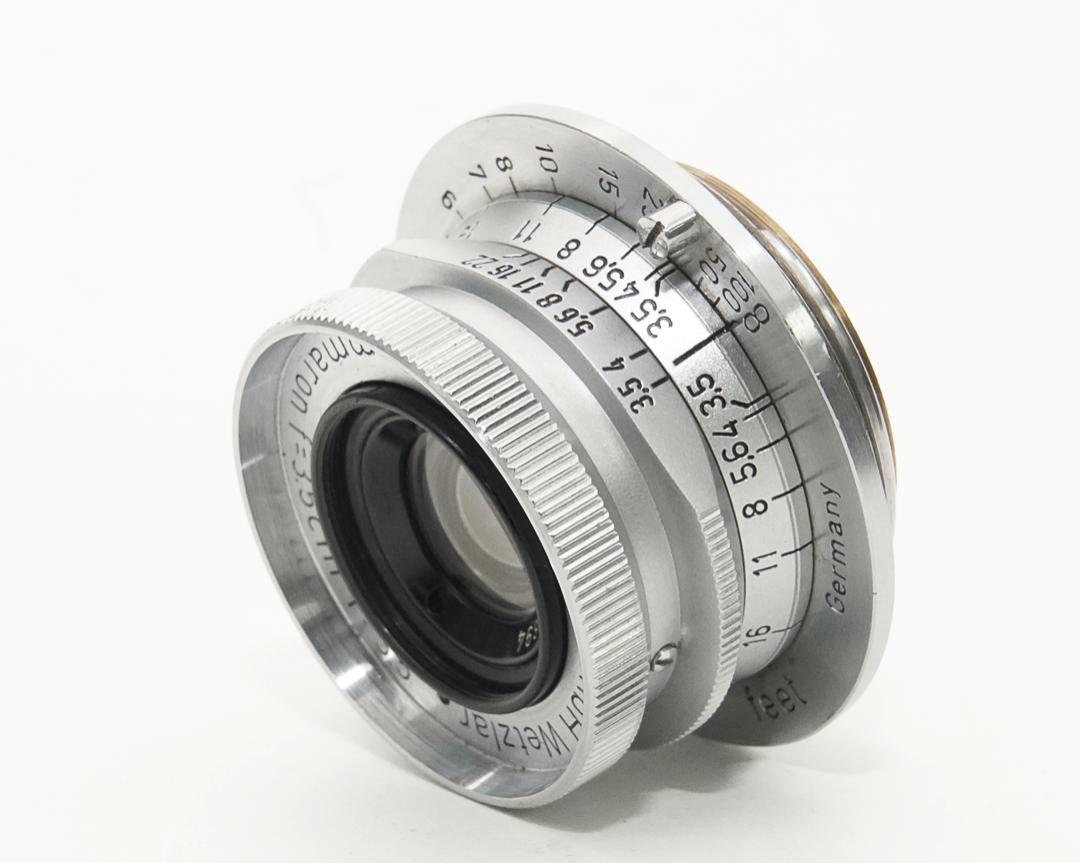 35/3.5 Summaron  L#1061894 (Made in Germany) ライカスクリュー(L39)用  前後レンズキャップ付 フード&フィルターは36mm φカブセの画像