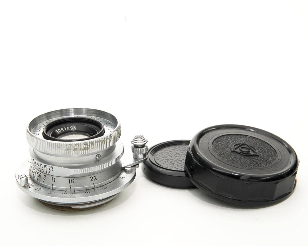 35/3.5 Summaron  L#1061894 (Made in Germany) ライカスクリュー(L39)用  前後レンズキャップ付 フード&フィルターは36mm φカブセの画像