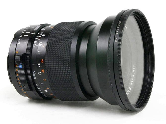 50/2.8 Distagon T* FE FLEレンズ (フローティング機構)  V-シリーズ,ハッセルF用 前後キャップ付の画像