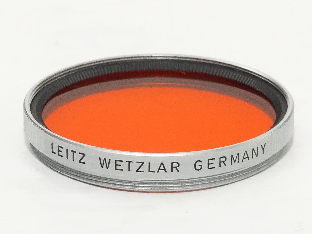 芸能人愛用 オレンジ φ 39mm Leica 純正フィルター LEITZ プラケース付 その他