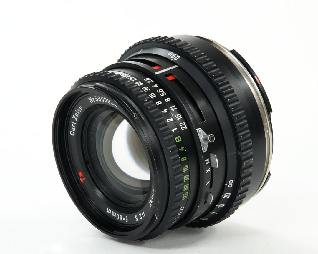80/2.8 Planar T* (Cレンズ) ハッセルブラッド Vシリーズ用  SYNCHRO COMPUR M.X.V.Shutter 付 純正前キャップ付 の画像