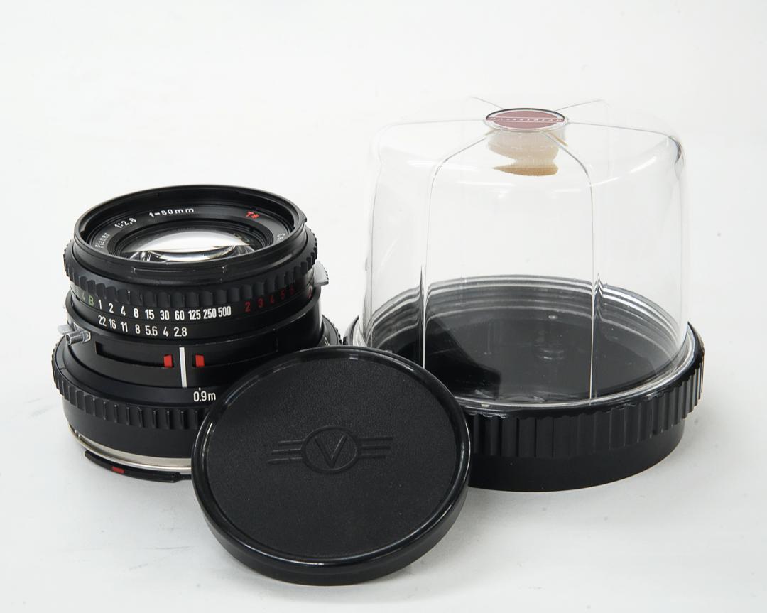 80/2.8 Planar T* (Cレンズ) ハッセルブラッド Vシリーズ用  SYNCHRO COMPUR M.X.V.Shutter 付 純正前キャップ付 の画像