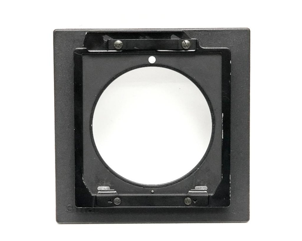 Sinar 用 Linhof Technika 4×5inレンズ 　アダプタボード，14 cm 角 Sinarオリジナルボード使用　中古品の画像