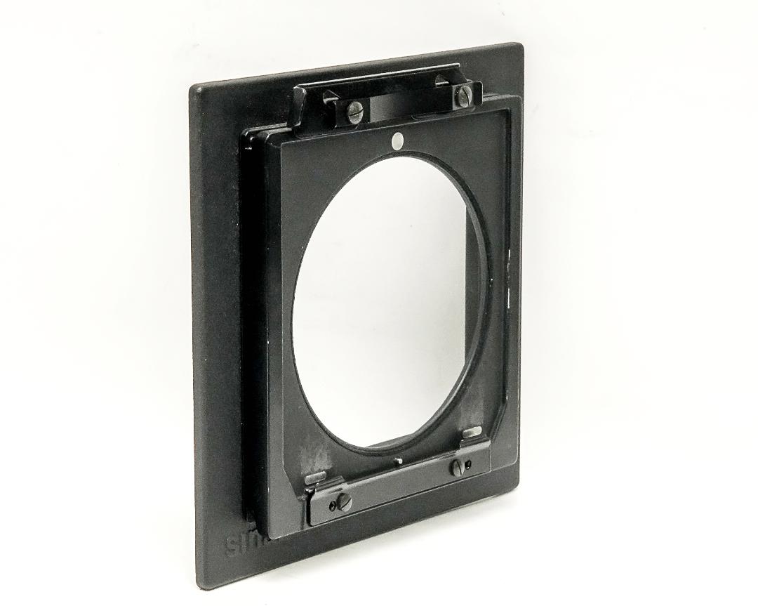 Sinar 用 Linhof Technika 4×5inレンズ 　アダプタボード，14 cm 角 Sinarオリジナルボード使用　中古品の画像