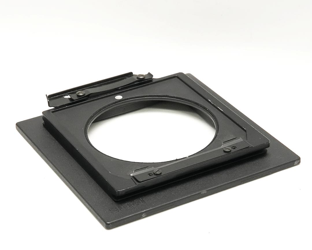 Sinar 用 Linhof Technika 4×5inレンズ 　アダプタボード，14 cm 角 Sinarオリジナルボード使用　中古品の画像