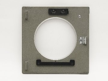 Sinar 用  リンホフテヒニカ4×5inレンズ アダプタボード，14 cm 角 Sinar S型当時オリジナルボード使用　中古品の画像