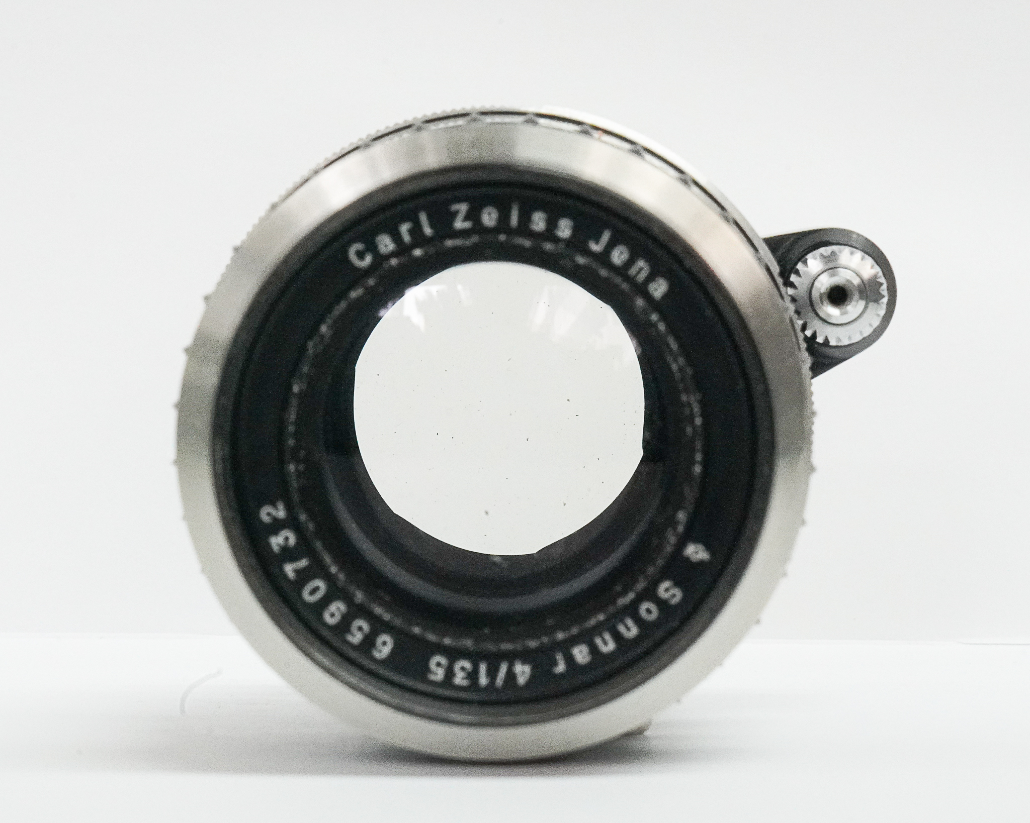 135/4 Sonnar  エキザクターマウント  (Carl Zeiss Jena) Germany 　自動絞りと実絞り切り替え有り  前後キャップ付 の画像