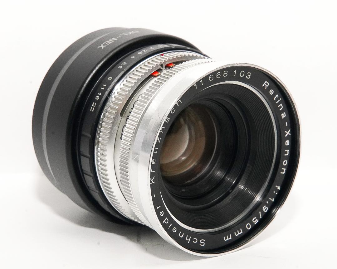 50/1.9   Retina-Xenon　Schneider-Kreuznach　Germany　Sony/E マウントアダプタ付の画像