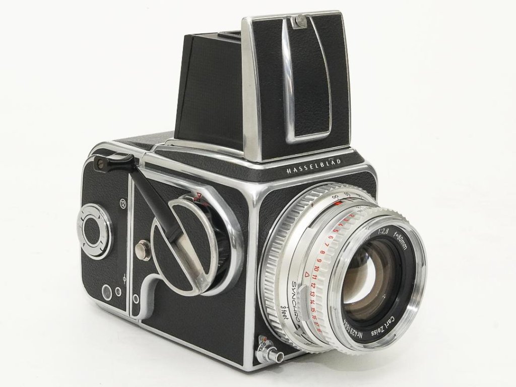 Hasselblad 500C  80/2.8 Planar (Cレンズ ) M-12マガジン スタンダード焦点板 ネックストラップ付 日本語使用説明書付(コピー)の画像