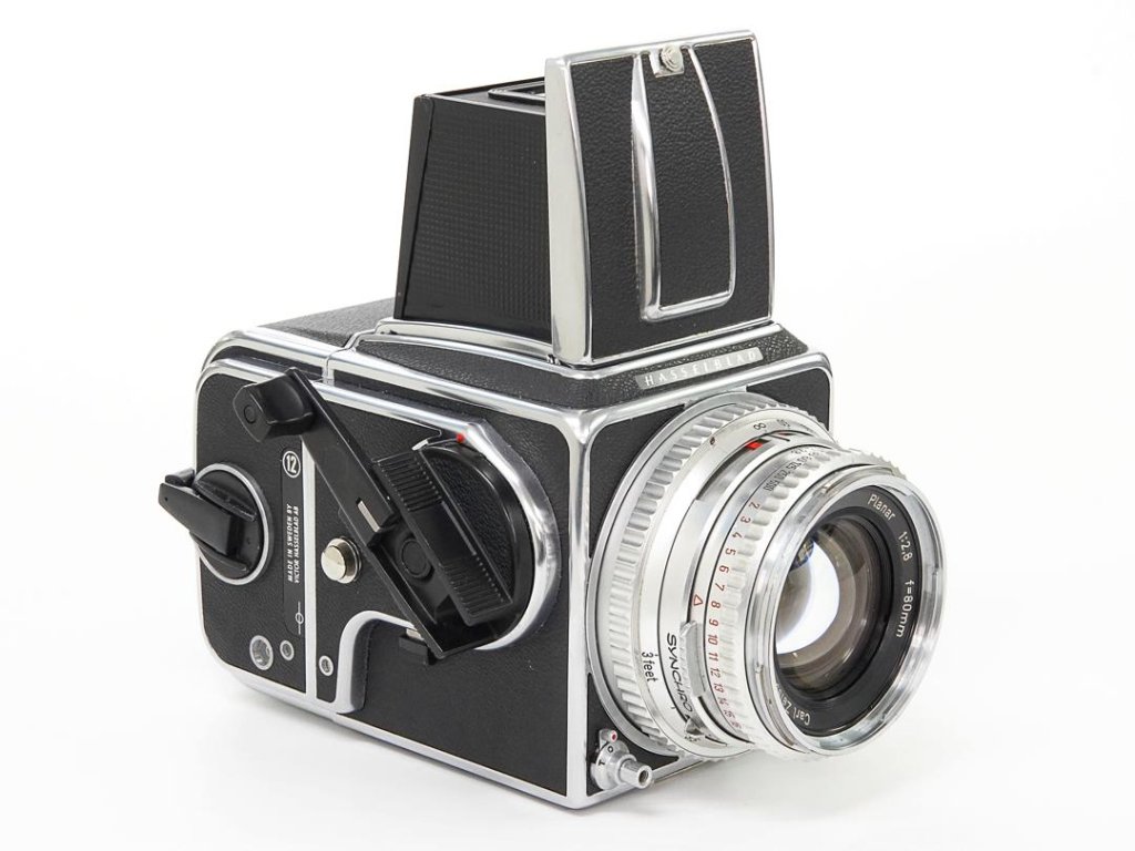 Hasselblad 500C/M  80/2.8 Planar (Cレンズ ) A-12マガジン スタンダード焦点板 ネックストラップ付 日本語使用説明書付(コピー)の画像