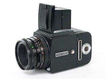  Hasselblad 500C/M black  80/2.8 Planar T* (CFレンズ) A-12マガジン スタンダード焦点板 ネックストラップ付 日本語使用説明書付の画像
