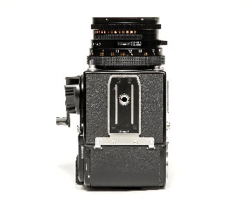  Hasselblad 500C/M black  80/2.8 Planar T* (CFレンズ) A-12マガジン スタンダード焦点板 ネックストラップ付 日本語使用説明書付 の画像