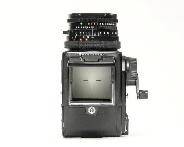  Hasselblad 500C/M black  80/2.8 Planar T* (CFレンズ) A-12マガジン スタンダード焦点板 ネックストラップ付 日本語使用説明書付 の画像