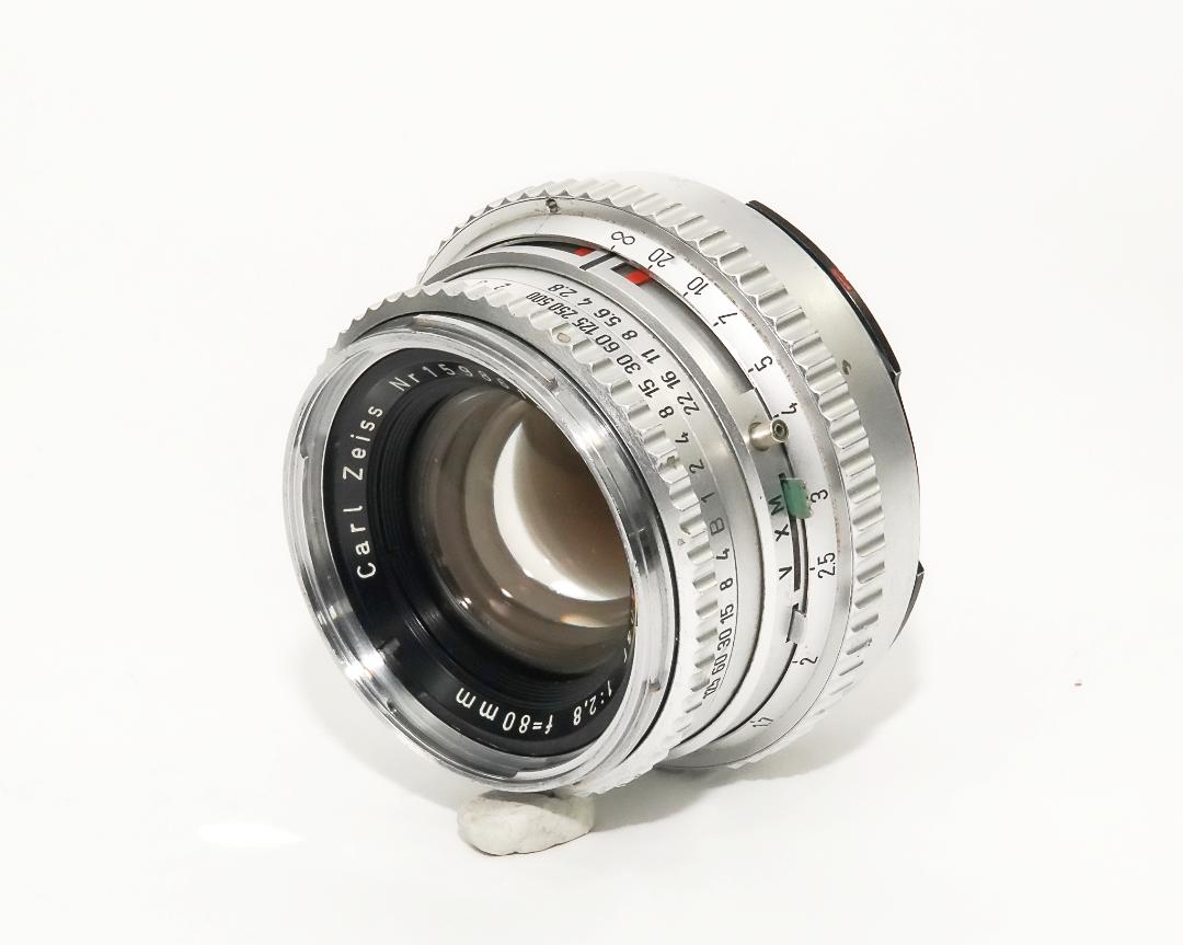 LEICA - 【6枚玉】ハッセルブラッド 80mm 2.8 メタルフード付き 80/2.8 Planar (Cレンズ) 6枚玉 Rare中のレアモノ