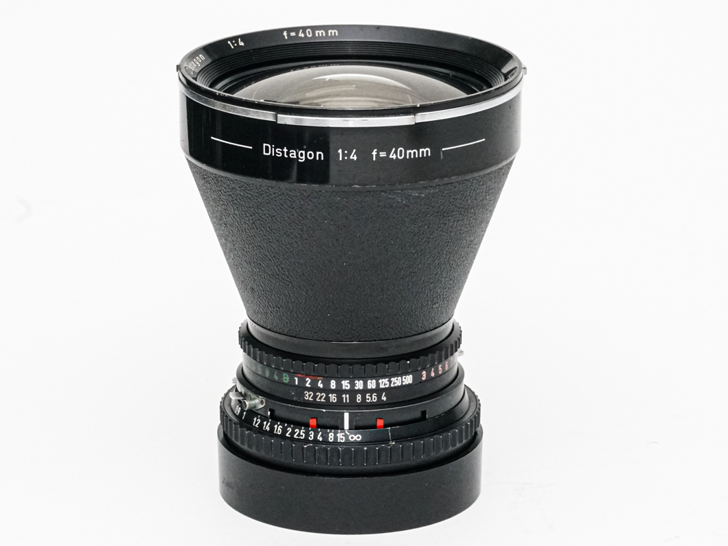 40/4 Distagon (Cレンズ) ハッセルブラッド Vシリーズ用  SYNCHRO COMPUR M.X.V.Shutter 付 レンズケース付（オリジナル） の画像