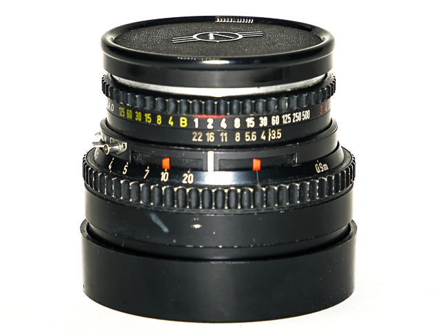 100/3.5 Planar (Cレンズ) 先白 ハッセルブラッド Vシリーズ用  SYNCHRO COMPUR M.X.V.Shutter 付 純正前後キャップ付 (通称山岳プラナー)の画像